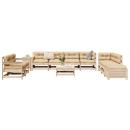 ARDEBO.de - 11-tlg. Garten-Sofagarnitur Massivholz Kiefer