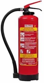 ARDEBO.de Gloria EASY-LINE Fettbrand Feuerlöscher, 6 Liter, Zerstäubereinsatz, rot (814111.0000)