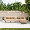 ARDEBO.de - 5-tlg. Garten-Lounge-Set mit Kissen Massivholz Kiefer