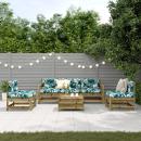 ARDEBO.de - 6-tlg. Garten-Lounge-Set mit Kissen Imprägniertes Kiefernholz