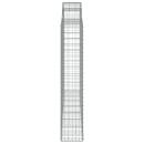Gabionen mit Hochbogen 3 Stk. 200x30x160/180cm Verzinktes Eisen