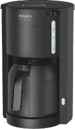 ARDEBO.de Krups KM3038 ProAroma Filterkaffeemaschine, 800 W, Wasserstandsanzeige, Anti-Tropf-Funktion, schwarz