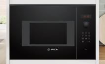 ARDEBO.de Bosch BFL523MB1F Serie 4 Einbau-Mikrowelle, 800 W, 21l, AutoPilot 7, Reinigungsunterstützung, schwarz