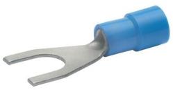 ARDEBO.de Klauke 630C4 Quetschkabelschuhe, Gabelform, 1,5-2,5qmm, M4, blau