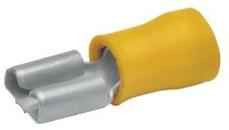 ARDEBO.de Klauke 750 Flachsteckhülsen, 4-6qmm, gelb
