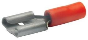 ARDEBO.de Klauke 8201 Flachsteckhülsen, 0,5-1qmm, rot