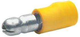 ARDEBO.de Klauke 1050 Rundstecker, teilisoliert, 4-6qmm, gelb