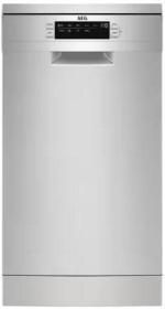 ARDEBO.de AEG FFB73527ZM Stand Geschirrspüler, 45 cm breit, 10 Maßgedecke, Aqua Control, Touch Bedienung, 9 Spülprogramme, Besteckschublade, silber
