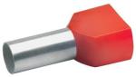 ARDEBO.de Klauke 8718 Zwillingsaderendhülsen, 2x1qmm, 15mm lang, rot