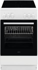 ARDEBO.de AEG CCB54091BW EEK: A Standherd mit Glaskeramikkochfeld, 50 cm breit, 57 L, 8 Beheizungsarten, Geschirrwagen, weiß