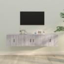 3-tlg. TV-Schrank-Set Grau Sonoma Holzwerkstoff