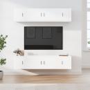 6-tlg. TV-Schrank-Set Weiß Holzwerkstoff