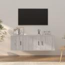 2-tlg. TV-Schrank-Set Grau Sonoma Holzwerkstoff