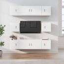 8-tlg. TV-Schrank-Set Weiß Holzwerkstoff