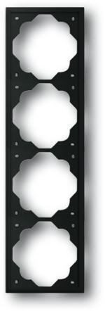 ARDEBO.de Busch-Jaeger 1724-775 Abdeckrahmen 4-fach Rahmen, schwarz matt, impuls (2CKA001754A4427)