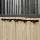 Trensenhalter für 5 Trensen mit 5 Haken Schwarz Eisen