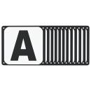 Buchstaben für Dressurviereck 12 Stk. Stahl