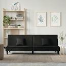 Schlafsofa Schwarz Samt