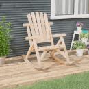 Garten-Schaukelstuhl 69x96x101 cm Massivholz Fichte