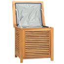 Gartenbox mit Beutel 60x50x58 cm Massivholz Teak