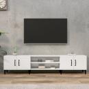 TV-Schrank Hochglanz-Weiß 180x31,5x40 cm Holzwerkstoff