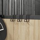Trensenhalter 3 Stk. Schwarz Stahl