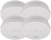 ARDEBO.de Brennenstuhl Rauchwarnmelder SET mit intergrierter Batterie, 4x RM L 3100, weiß (1290050004)
