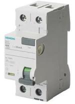 ARDEBO.de Siemens 5SV3612-6KL FI-Schutzschalter, 2-polig, Typ A, 25A, 300mA, 230V, N-links
