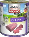 MACs Dog Mono Frisches Rotwild 800g (Menge: 6 je Bestelleinheit)
