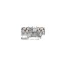 ARDEBO.de Wago 2202-1401 4-Leiter-Durchgangsklemme mit Drücker, 2,5mm², Push-in Cage Clamp, grau