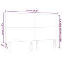 Kopfteil Einfaches Design Dunkelgrau 180 cm Cordstoff