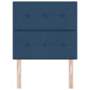 Kopfteil Mit Knopfheftung Blau 80 cm Stoff