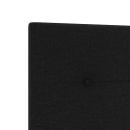Kopfteil Knopfgepolstert Schwarz 160 cm Stoff
