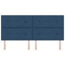 Kopfteil Gepolstert Blau 200 cm Stoff