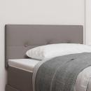 LED Kopfteil Mit Knopfheftung Taupe 80 cm Stoff