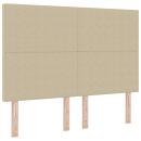 LED Kopfteil-Lampe in Grün und Grau mit 80 cm aus Cordstoff