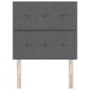 LED Kopfteil Dunkelgrau 80 cm Stoff