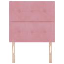 LED Kopfteil Rosa 100 cm Samt