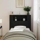 Kopfteilschrank Schwarze Eiche 100x19x104,5 cm Aus Holzwerkstoff