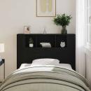 Kopfteil Schrank Schwarz Eiche 120x19x104,5 cm Holzwerkstoff