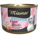 Miamor Dose Feine Beute Kitten Huhn & Lachs 185g (Menge: 12 je Bestelleinheit)