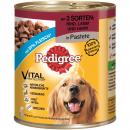 Pedigree Dose Adult 3 Sorten Rind, Lamm, Huhn 800g (Menge: 12 je Bestelleinheit)