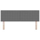 Kopfteil Schlichtes Design Hellgrau 140 cm Cord-Stoff