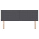 Kopfteil Schlichtes Design Dunkelgrau 140 cm Cordstoff