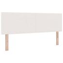 Kopfteil Einfaches Design Creme 160 cm Cordstoff