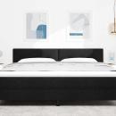 Kopfteil mit Knopfheftung Schwarz 180 cm Stoff