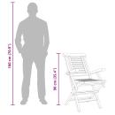 Gartenstühle 4 Stk. Klappbar 56x63x90 cm Massivholz Teak