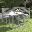 ARDEBO.de - 2-tlg. Bistro-Set Massivholz Akazie Grau