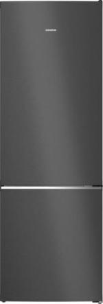 ARDEBO.de Siemens KG49N4XAF iQ500 Stand Kühl-Gefrierkombination, 70 cm breit, 440 L, Total noFrost, hyperFresh 0°C, Individuelle Temperaturregelung, bottleRack, Gebürsteter schwarzer Stahl AntiFingerprint