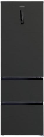 ARDEBO.de Wolkenstein WFD400ENFDDIX Stand Kühl-Gefrierkombination French-Door, 60 cm breit, 401 L, NoFrost, Kindersicherung, Dark-Inox Design
